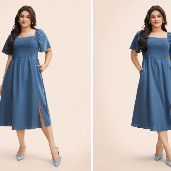 Puff Sleeve Smocked Cottagecore Dress | Size Medium - Picture 3 of 11